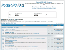 Tablet Screenshot of forums.pocketpcfaq.com